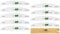 10 pcs Slim Half Moon Nail Files Natural Series 100/180 grit Nail4U Nail File Emery Board Nail Styling Tools Art Set Manicure Pedicure Acrylic Gel Tips
