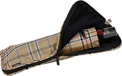 Knirps Sponge Bag Schirmtasche mit Reißverschluss für Taschenschirme - Check beige