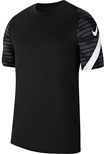 Nike Men's Dri-FIT Strike 21 Short Sleeve Jersey, Black/Anthracite/White/White, S
