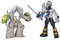 Power Rangers Dino Fury Battle Attackers - 7 18cm Articulated Action Figure Twin Packs - Black Ranger vs Smashstone