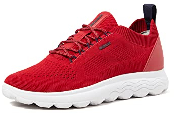 Geox Herren U Spherica A Sneakers, Rot, 42 EU
