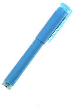 1Pcs Money Tester Pen, Counterfeit Pen Portable UV Bank Note Fake Counterfeit Forged Checker Tester Marker Pen with Torch Ultraviolet Tube Light, Blue/Purple