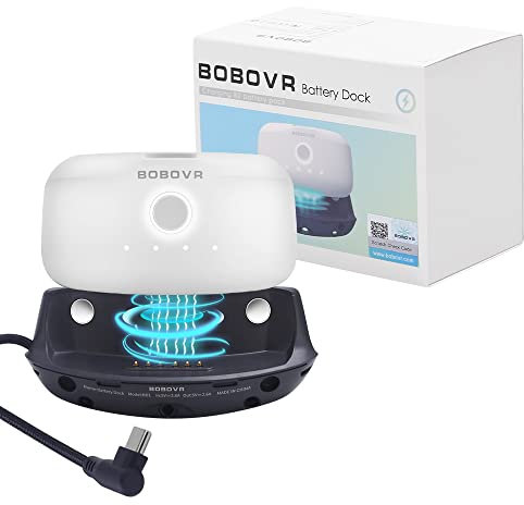 BOBOVR Battery Dock Upgrade Kit For BOBOVR M1/ M2 Plus Head Strap,Quickly Convert M1/M2 Plus Regular Head Strap To Battery Head Strap