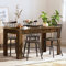 WIFESE Table de Salle à Manger Chêne Fumé 140x74,5x76 cm Bois d'ingénierie Table de Dîner Style Simple et Propre Table Cuisine Table de Salon Table de Bistro pour Boissons Objets Décoratifs