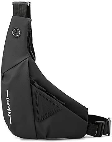 Long Keeper Leichte Brusttasche Damen Herren Groß Sling Bag Schulter Rucksäcke, Dreieck Umhängetasche Crossbody Bag zum Radfahren Reisen Outdoor