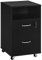 Yaheetech Caisson de Bureau sur roulettes à 2 Tiroirs, Meuble Rangement de doissier doucument, Compartiment Ouvert, 40 × 40 × 65,5 cm Noir