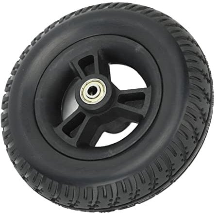 Rollstuhlrad 7-Zoll-Radersatz für Rollstühle Robustes Solides Rollstuhlrad Vorne Geräuschlos Rutschfest