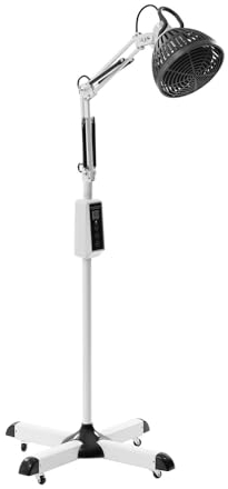 KEESUNG 300W TDP Lampe, Infrarotlampe Wärmelampe Verstellbar Infrarot Heizung Therapielampe Infrarotstrahler Moxa Lampe für Linderung Rücken Nacken Schulter Knie Muskelverspannungen