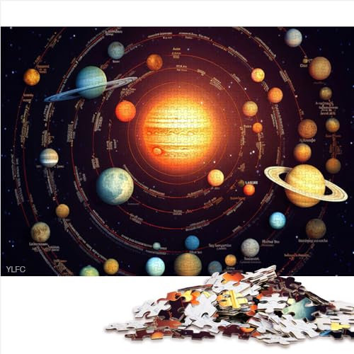 YOITS 1000pcs (26x38cm) Space Map Jigsaw Puzzle for Adults & Kids, Cardboard, Photographic, Unisex, 12+ Years