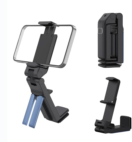 Smilbaley Handy Halterung, Phone Desk Mount, Handyhalterung Flugzeug, Reise Gadgets, Faltbarer Reise Smartphone Halter, Perfekte Wahl für Flugzeug, Zug und Auto Reisen