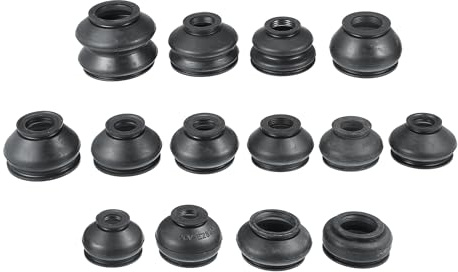 A ABSOPRO Bota De Polvo Para Articulación De Dirección Negra De Caucho | Negro, Caucho, Para Coche, Tamaños Múltiples (11-49Mm)