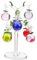 Zerodeko 1 Satz Desktop-Handwerk Weihnachtsdekoration Äpfel Ornamente Chinesischer Baum Heimdekorationen Geldbaum Aus Kristall Baum Handwerk Mini Skulptur Glas Esstisch