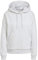 adidas Donna Essentials Small Logo Feel Cozy Hoodie, Light Grey Heather/White, XS