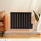 BTGGG 1500W Electric Oil Filled Radiators Wall Mounted Electric Heater 9 Fins Energy Efficient Electric Radiators with 7 Days/24H Timer and Thermostat,LED Display & Safe Lock for Home Use,Black
