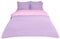 OHS Coverless Quilt Double 10.5 Tog, Reversible Duvet Double Washable Coverless Duvet Camping Summer Winter Duvets Soft Warm Comfy Bedding with Pillowcase, Pink/Lilac