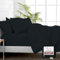 Pizuna Pure 100% Cotton Super King Duvet Cover with Super King Fitted Sheet Black, 400 Thread Count Long Staple Cotton Bedding Set, Soft Sateen Weave Quilt Cover Set & 40 cm Deep Fitted Sheets