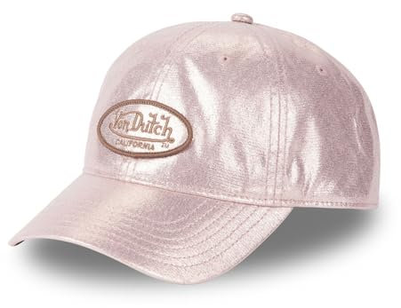 Von Dutch Casquette Homme & Femme, Casquette Baseball Glitter, Ajustable, Rose TU