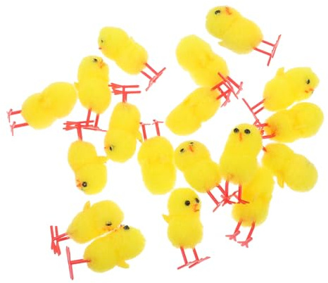 TINEASUR Osterdekorationen Für Erwachsene Home Office 18 Stück Weiche Plüsch-hühnerfiguren Dekorationen Mini-küken Für Frühlingspartys