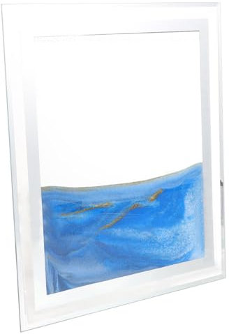 DRESSOOS Sable Mouvant Décoratif Sablier Artistique Rotatif Pour Bureau Maison Relaxation Et Décoration