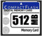 Bzocio 512MB Compact Flash Memory Card for Camera, Advertising Machine, Industrial Computer Card