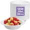 iSOUL Compostable Bagasse Disposable Bowl 350ml, 12oz Eco-Friendly Paper Soup Bowls for Milk Salads, Soups Picnics BBQ Parties Rigid Salad Bowls Sugarcane Paper Bowl White 50 Pack