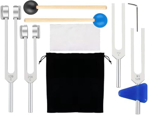 Healing Tuning Forks Reusable Tuning Fork Healing | Metal Instruments Devices Screening Tools Portable Meditation Accessories for Music Education Students Workers