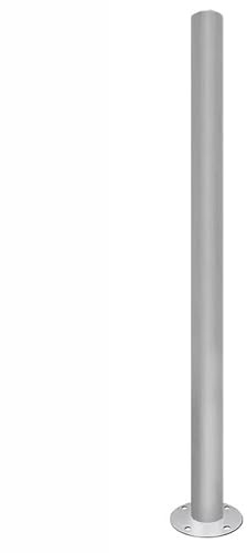 Galvanized Steel Pole for Traffic Signs - Heavy Duty Post，for Road signs，Wide-angle lens，City roads(60mm,100cm/39.4in)