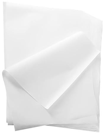 120 Blatt Wachspapier für Lebensmittel, 33 x 23cm Käsepapier | Wasserdicht und Öl Brotpapier Weiß,Butterbrotpapier,Nicht Klebrig Deli Papierblätter für Kuchen Pommes Frites Burger Sandwich