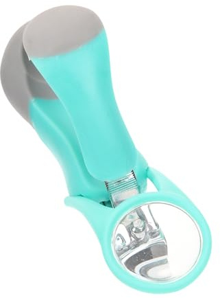 MOLUCKFU Nagelschere mit Verstellbarer Lupe Rutschfester Griff Sicherer Nagelknipser für Senioren und Inklusive Nagelfeile Klappbar und Präzise für Saubere Nägel
