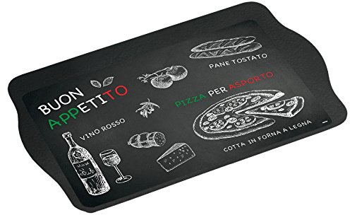 Kesper – Bandeja, melamina, Negro, 48 x 30 x 3.5 cm