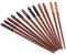 Leaptech Lot de 5 paires de baguettes métalliques en acier inoxydable Qualité hôtel et restaurant 6 Paar