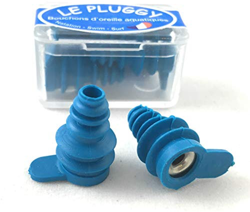 Auricular Plug Le Pluggy - Bouchons D'Oreilles Souples, Ajustables Et Réutilisables Adultes Enfants Dès 7 Ans – Fabriqués En France Piscine Mer Bain Natation Surf & Activités Nautiques