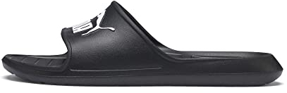 PUMA Divecat v2, Slide Sandal Unisex-Adulto, Black White, 44.5 EU