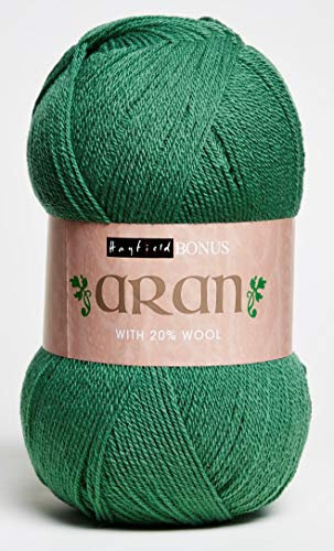 Sirdar Hayfield Bonus Aran with Wool, Sage (640), 400g, Green
