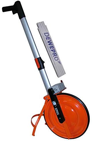 NEDO® Super-Messrad Präzisionsrad inkl. DEWEPRO Zollstock 2m - Messwerkzeug für die Streckenvermessung