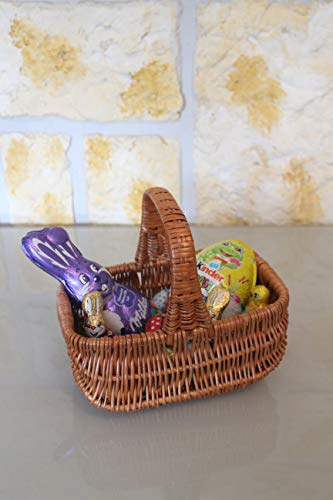 Marcus Handgeflochtener Osterkorb als Geschenk Kinderkorb Einkaufskorb Weidenkorb Pilzkorb Autokorb Präsentkorb Tragekorb Geschenkkorb