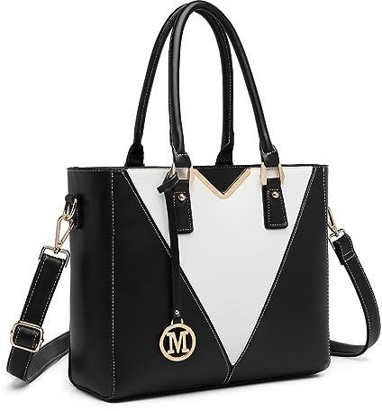 Miss Lulu Borsa Tote Donna Elegante, Borsa Tracolla Donna Grande, Borse a Mano Spalla Con Tracolla Regolabile, Impermeabile