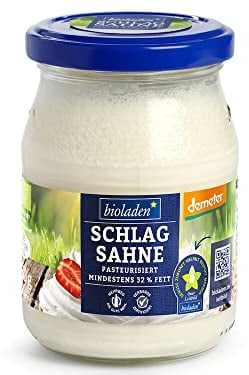 Schlagsahne im Glas, mind. 32 % Fett, Demeter 6 x 250 gr