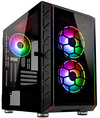 Kolink Citadel Glass SE ARGB Micro-ATX Case - Tempered Glass - RGB LED lighting - black