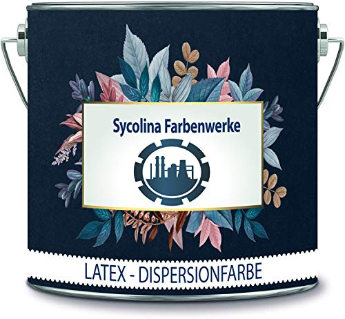 Sycolina Farbenwerke Pintura de látex multicolor de emulsión pintura de pared resistente en muchos colores de alta calidad (5 l, rosa bebé).