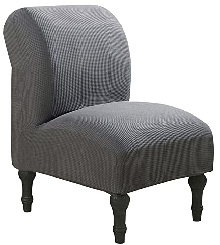 QHDXL Sesselhussen Ohne Armlehne,Stretch Samt Armloser Stuhlbezug Sofabezug Sesselschoner Onhe Armlehnen,langlebig,Jacquard-Stoff, Waschbar,für Wohnzimmer Hotel Haus Esszimmer (Color : C, Size : 1PC)
