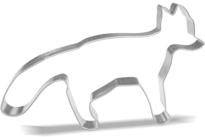 Fox Cookie Cutter - 5.5 x 3.2 inch - Stainless Steel