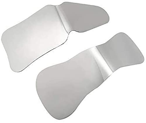 mmagicc 2 Stück Dental Hintergrund Spiegel Fotografie Kontrast Board Dental Intraorale Fotografie Hintergrundtafel Kontrastierender Kieferorthopädischer Glasspiegel