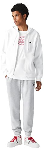 Lacoste Herren Sh9626 Sweatshirt, weiß, FR 9 /4XL