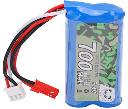 VGEBY 7.4V 700mAh Lipo Battery with JST Plug RC Battery for AXIAL SCX24 1/24 RC Car Upgrade Parts Model Car Accessories Model Car Accessories Car Model Accessory Model Toy