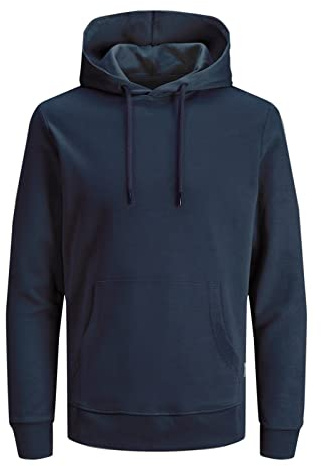 JACK & JONES Men's hoodie sweatshirt, Blue (insignia blue), XS