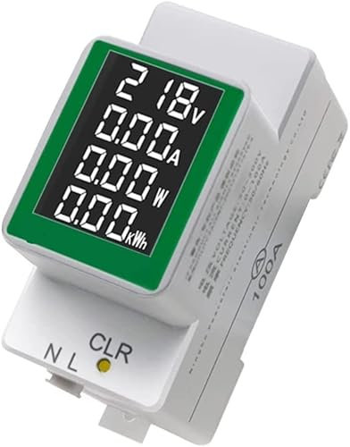 Fasizi PZEM-008 AC50-300V/100A Schermo LCD Display Digitale Multifunzionale Binario di Guida Tester di Tensione Amperometro Voltmetro con Retroilluminazione