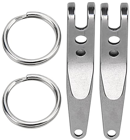 Keenso Aufhängetaschenclip, 2-teiliges Schnellaufhängewerkzeug Mehrzweck-Quicklink-Werkzeug Zum Aufhängen von Messern, Aufhängeclip für Den Außenbereich Sonstige Wander- und Campingausrüstung