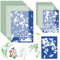 Meetory 38 Cyanotypie Kit A4 A5, 36 Sonne Papier mit 2 Acryltafel, Natur Drucken für Kinder Erwachsene Basteln, Hochempfindliches Solar DruckPapier (8,3 x 11,7, 8,3 x 5,8)