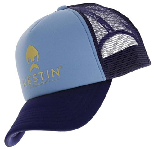 Westin Austin Trucker Cap Surf Blue - Angelcap für Raubfischangler, Schirmmütze für Angler, Angelmütze, Cappy, Basecap